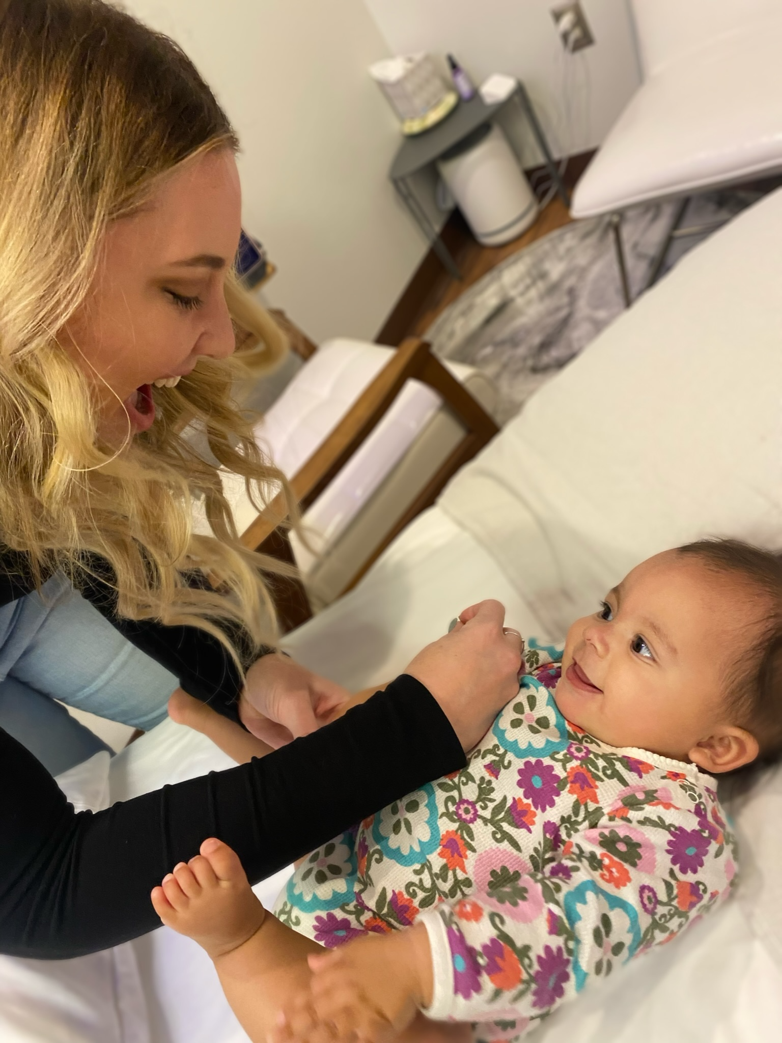 Sarah Wobig with infant